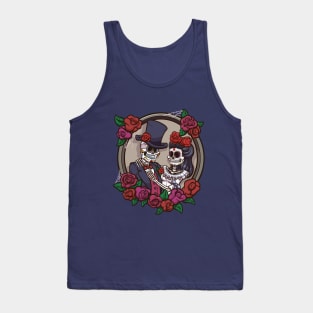 Sugar Skull Skeleton Couple Tank Top